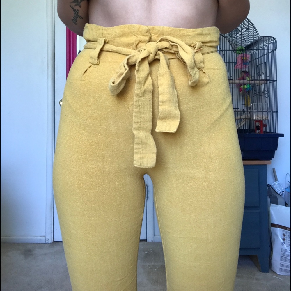 nectar yellow dress pants